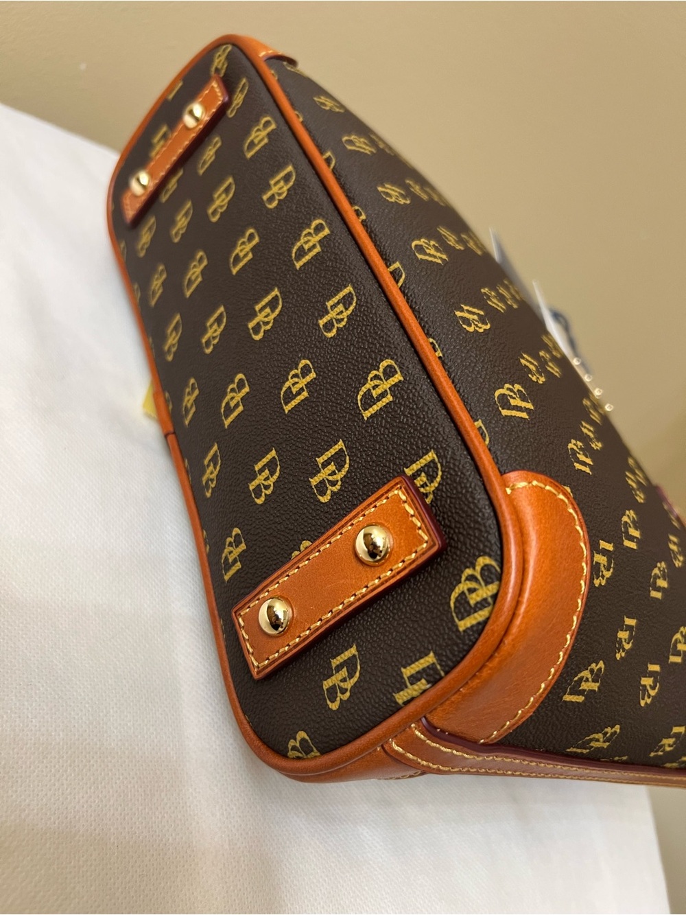 Dooney & Bourke leather Monogram Tote NWT w Dustbag - Picture 14 of 17